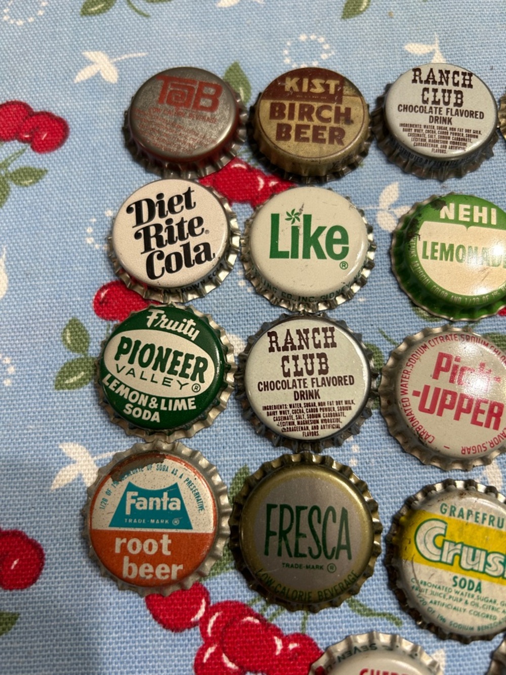 Vintage Soda Bottle Cork Cap Collection - Assorted Colors - Picture 2 of 6